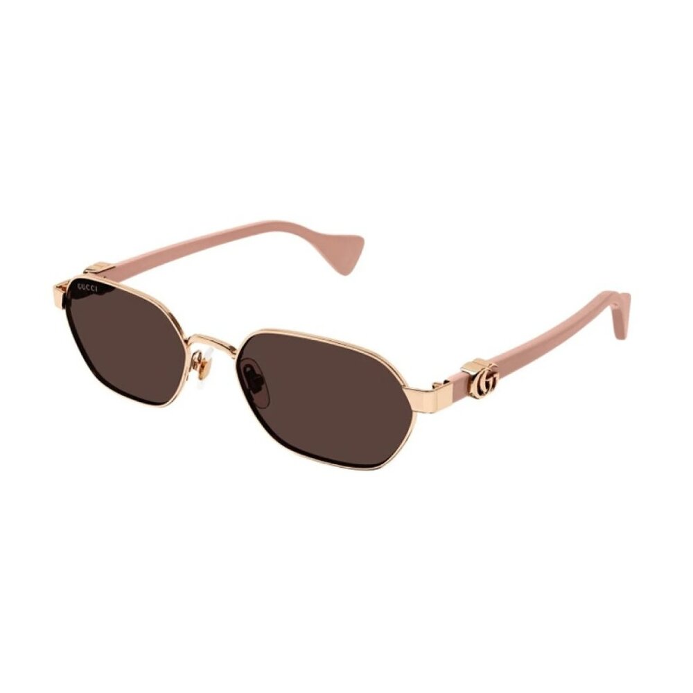 NEW GUCCI SUNGLASSES WOMEN ROSE GOLD EYEWEAR GUCCI GG1593S 003